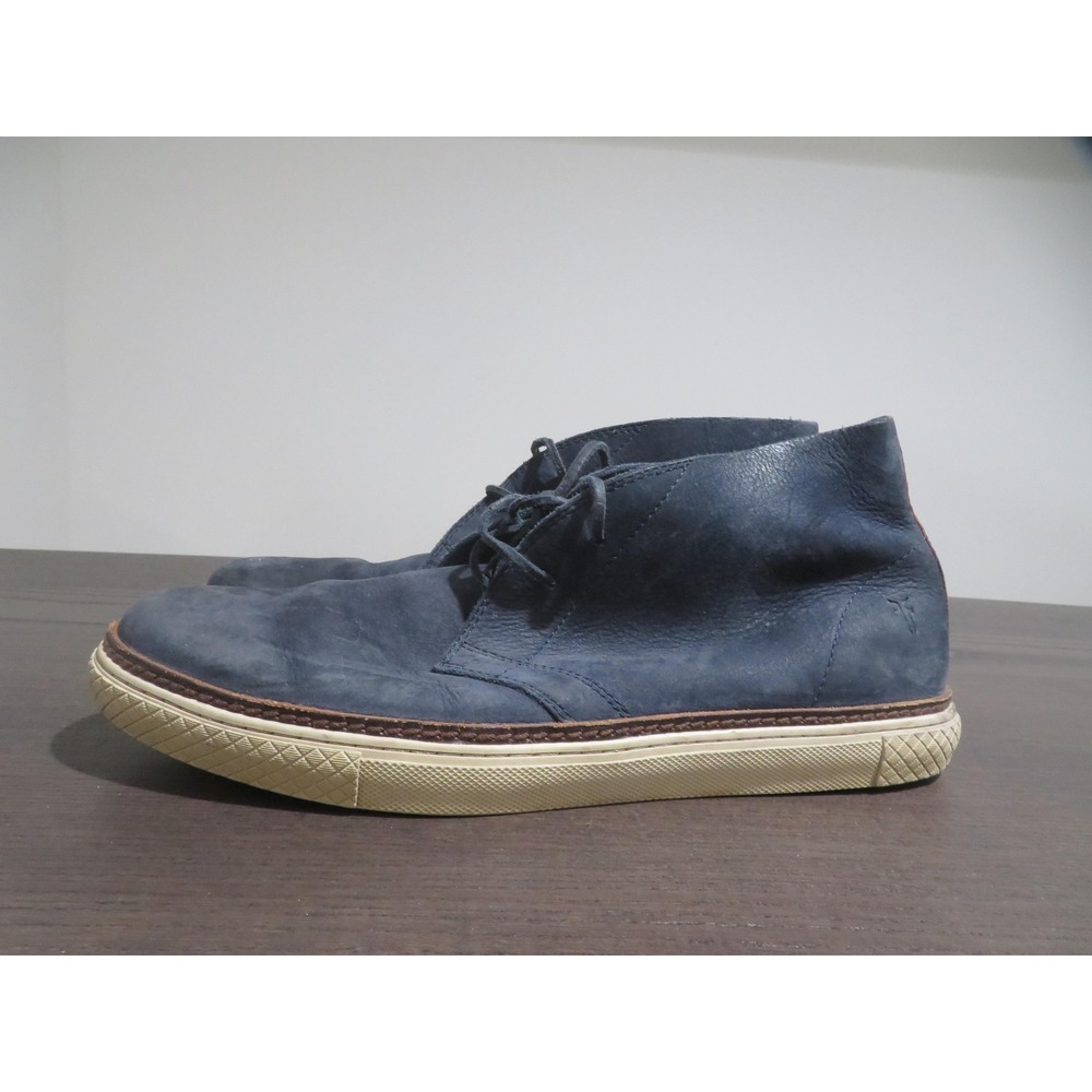 Frye Chukka Boots Mens Size 12 Navy Blue Suede Leather Casual Lace Up 3481166 - Picture 5 of 10